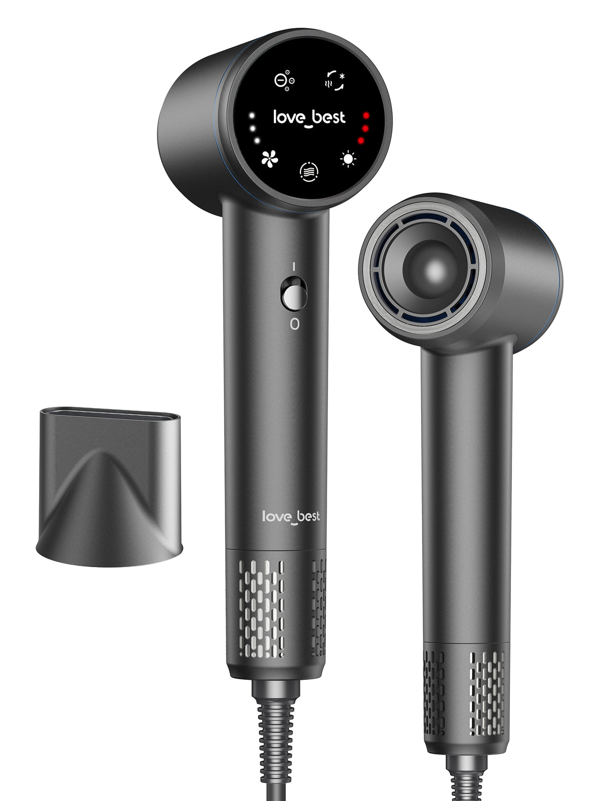 Hair Dryer, Professional Ionic Hair Dryer for Fast Drying, Low Noise and Quiet, Lightweight