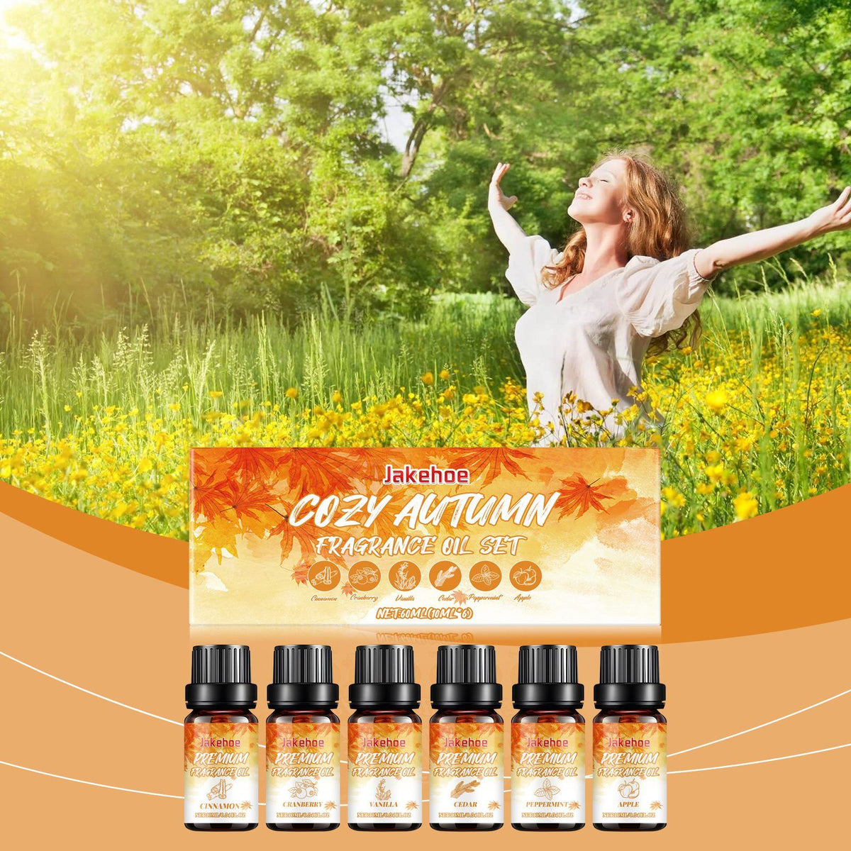 JAKEHOE Autumn Home Fragrance Essential Oil Set