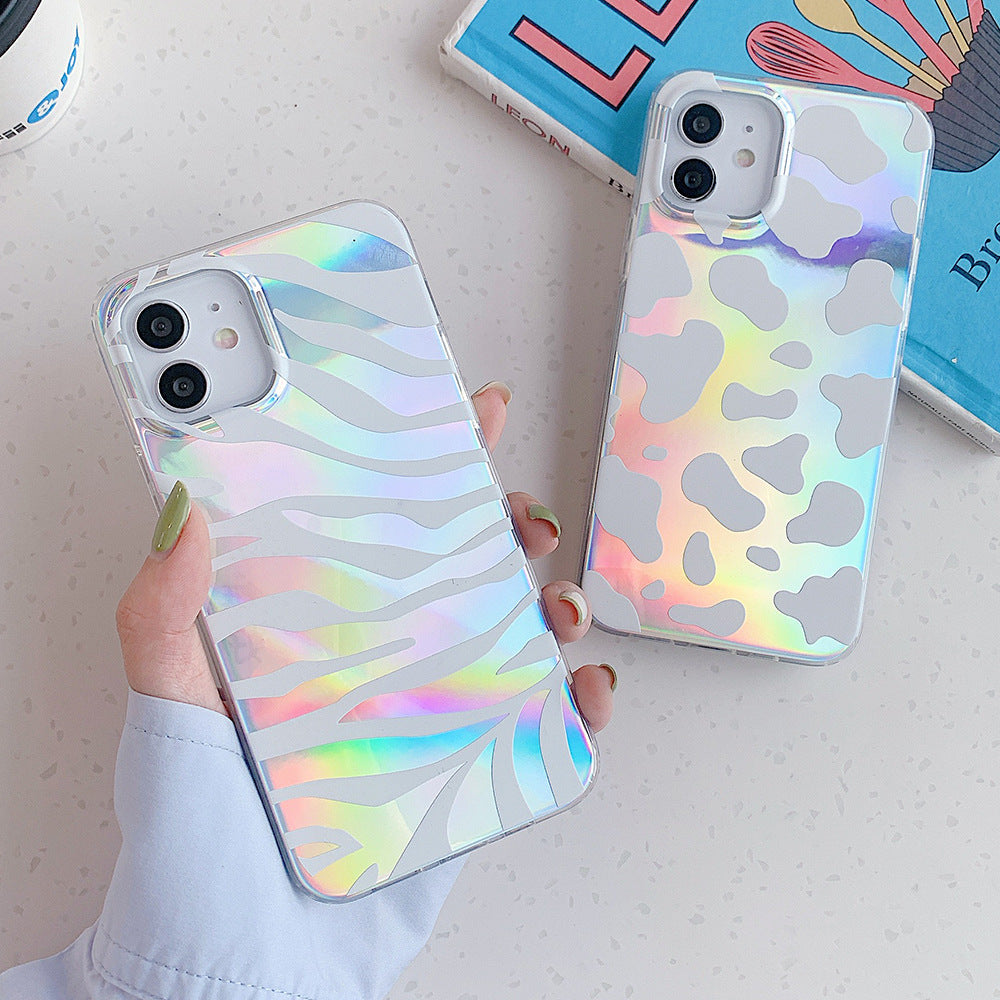 Double face Laser Laser Zebra Print Leopard Print