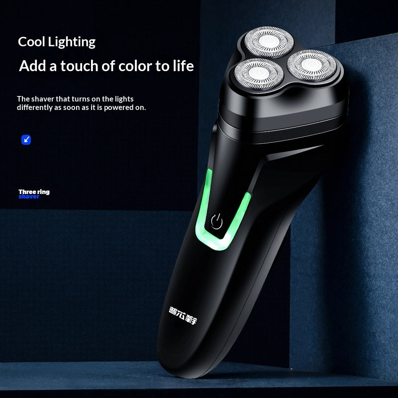 Rasoir rechargeable sans fil à trois têtes pour hommes pour l'utilisation de la voiture
