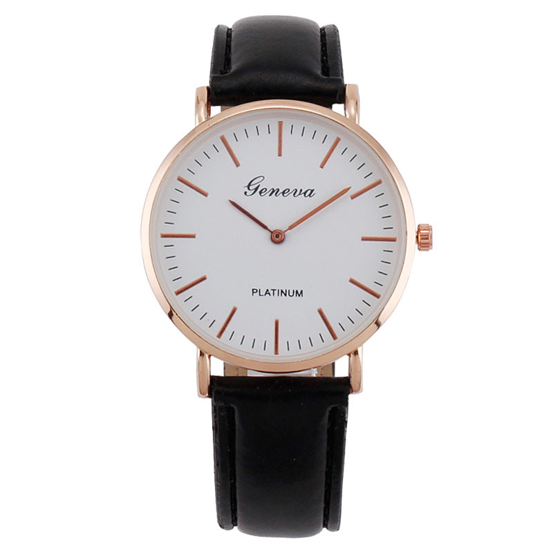 Ceinture en cuir minimaliste ultra-mince pour homme