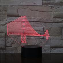 Manhattan Bridge Night Light Creative Don Illusion Led Colorful Light