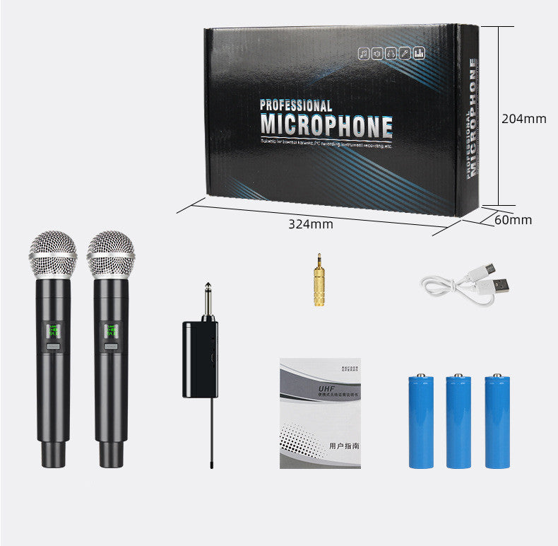 Microphone Wireless One for Two Home Sound Card