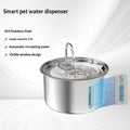 Animal Fontaine d'eau 304 Acier inoxydable Distributeur d'eau de chat