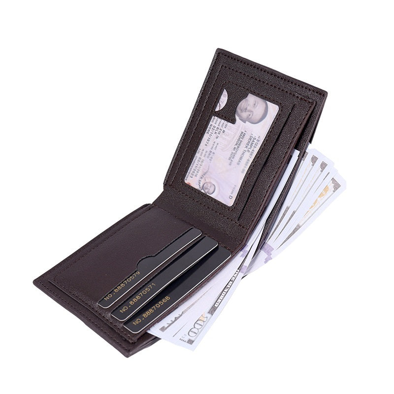 Portefeuille de mode retro doublement mince