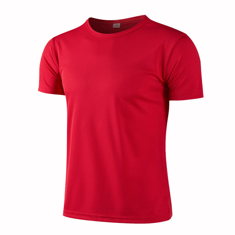 Hommes Col d'équipage Quick Dry manches courtes T Shirts Populaire Européen American Sports Plus Taille T