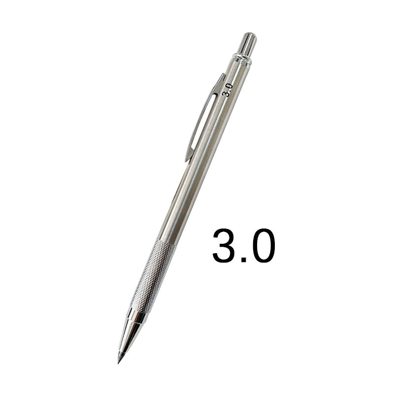 Mechanical action of a metal propelling pencil