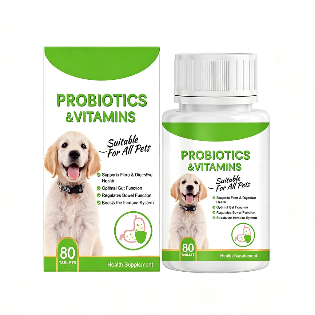Probiotiques pour animaux de compagnie et comprimés de vitamine pour chiens et chats