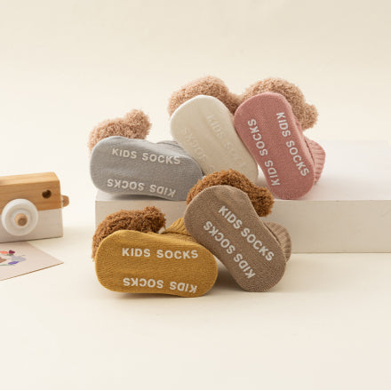 Nouveau-né Chaussettes bébé Terry Fleece-lined Épaisseur automne et style hiver