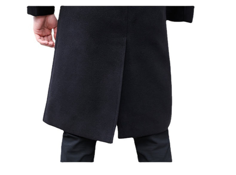 Manteau de laine mince d'automne et d'hiver