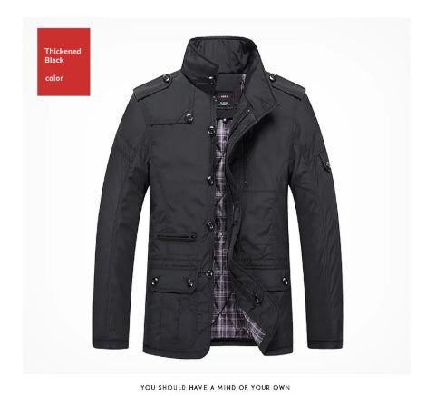 L'automne et l'hiver Veste mi-longue pour homme Casual Outsized Loose