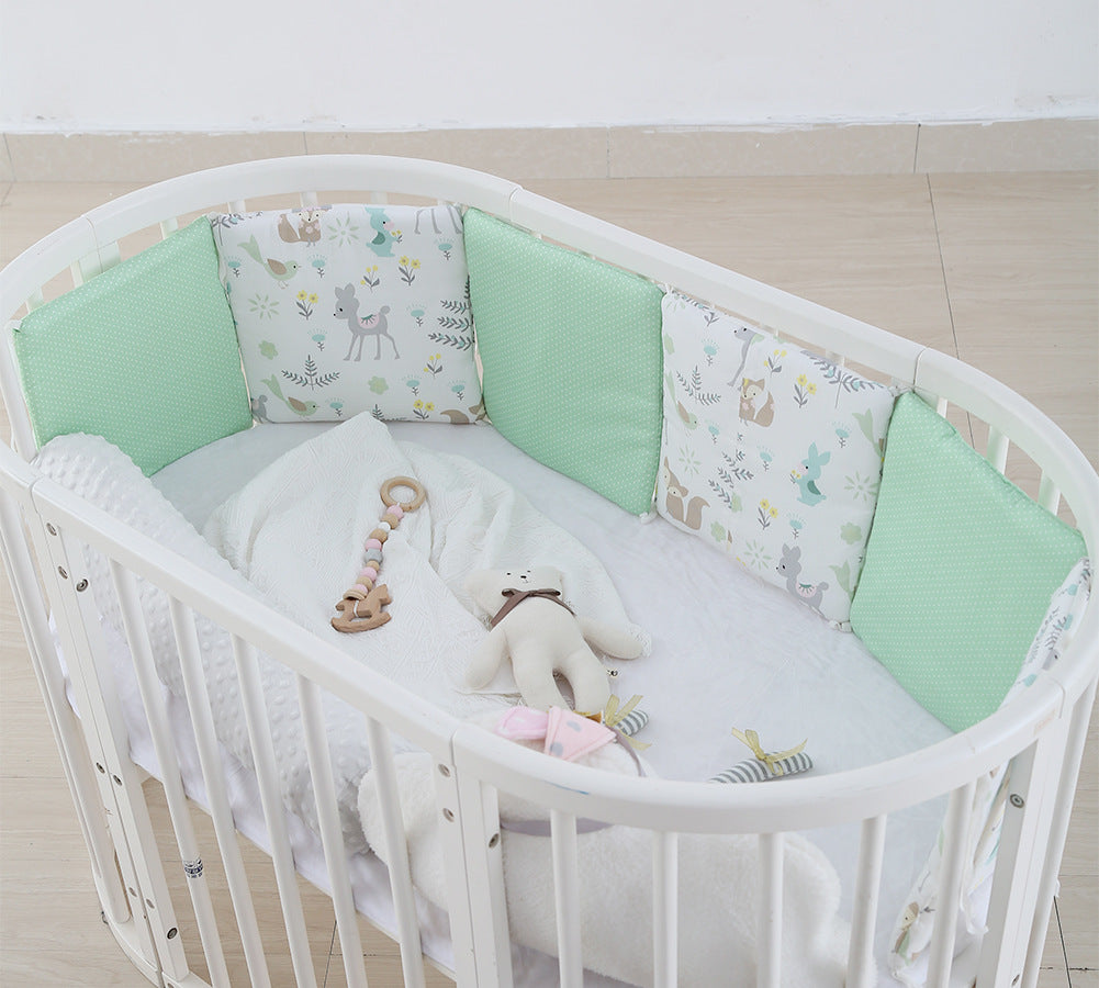 Kit d'anticollision bébé en coton Lit de lit en berceau