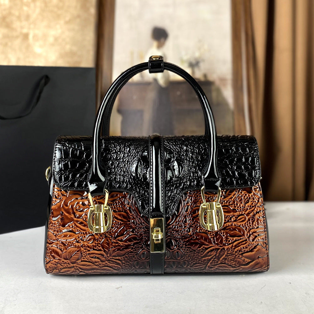 High-end versatile retro mom shoulder bag with a chic vibe