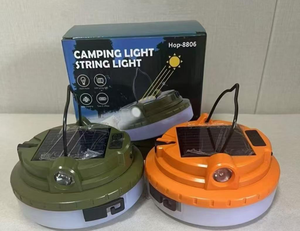 Outdoor Solar-alimenté Multi-fonction USB LED Camping Light