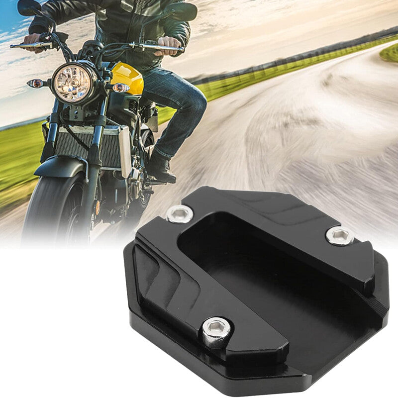 Scooter moto CNC Support latéral agrandir Plaque de pied Kickstand Extension Pad 1PC