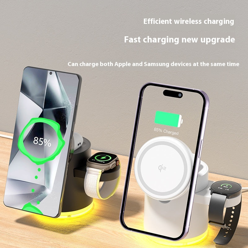 Pliage magnétique Chargeur sans fil trois en un
