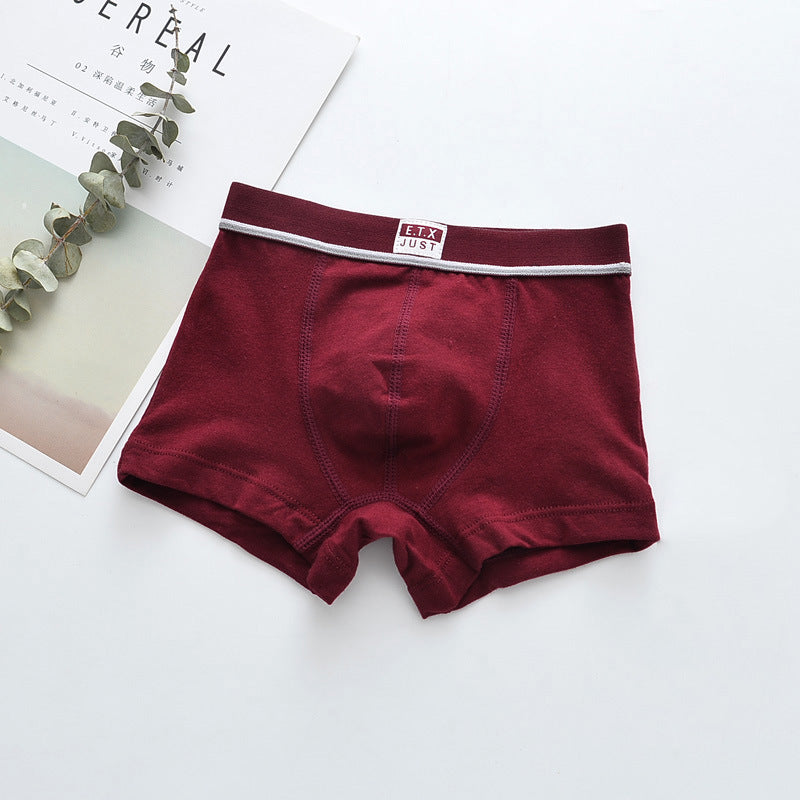 Cinq paquets de sous-vêtements en coton pour enfants respirant