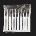 Brosse de nettoyage du trou de douche-blanc-ABS-10 pcs