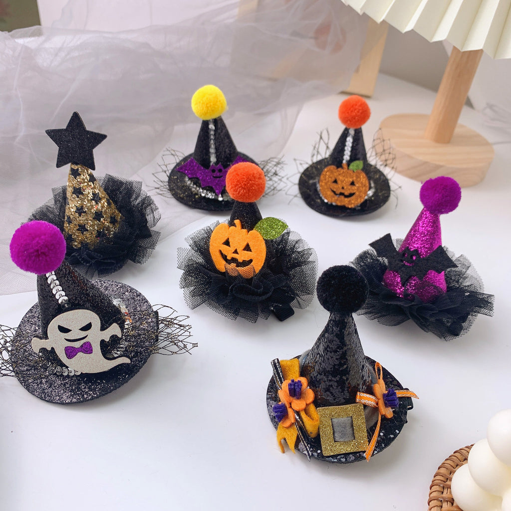 Rôle des enfants Jouer Halloween drôle Chapeau de citrouille Barrettes