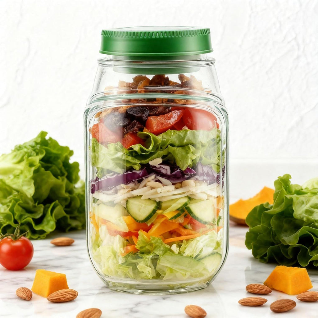 Conteneur de salade avec ouverture latérale