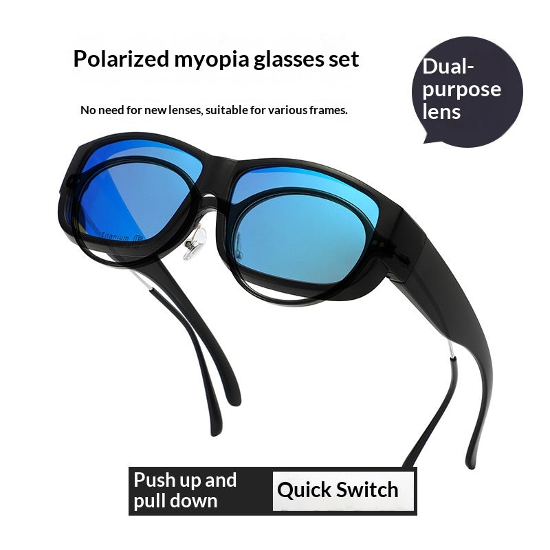 Lunettes de soleil TR90 dans le style européen et américain à double usage pour jour et nuit vent- et sable-r