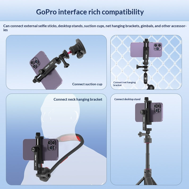 MA28 GoPro Interface Horizontale et Vertical Snap Phone Clip