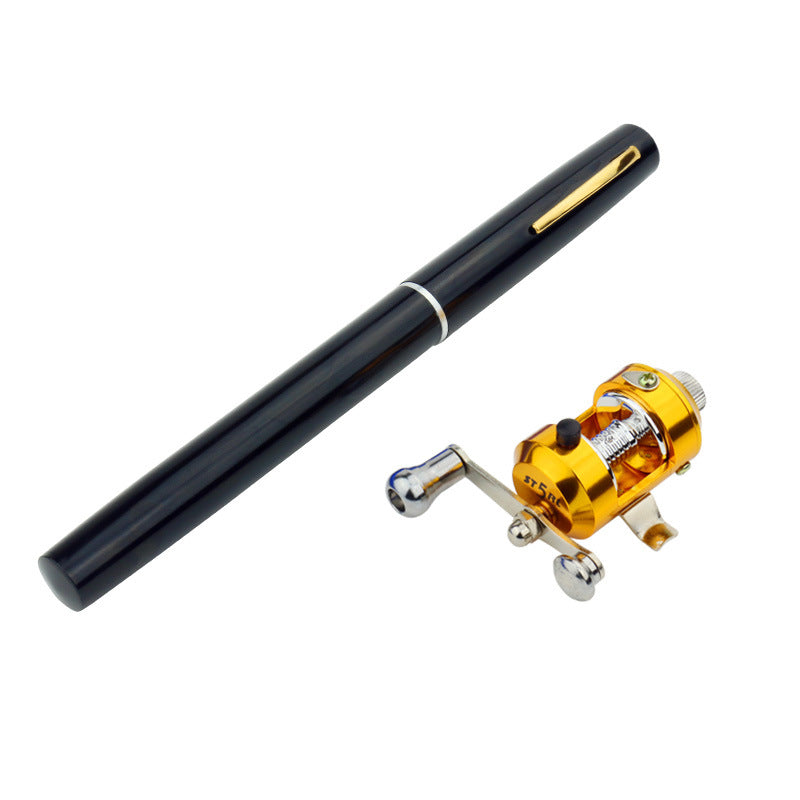 Véritable mini glaçon stylo de pêche canne de pêche canne de pêche avec batterie