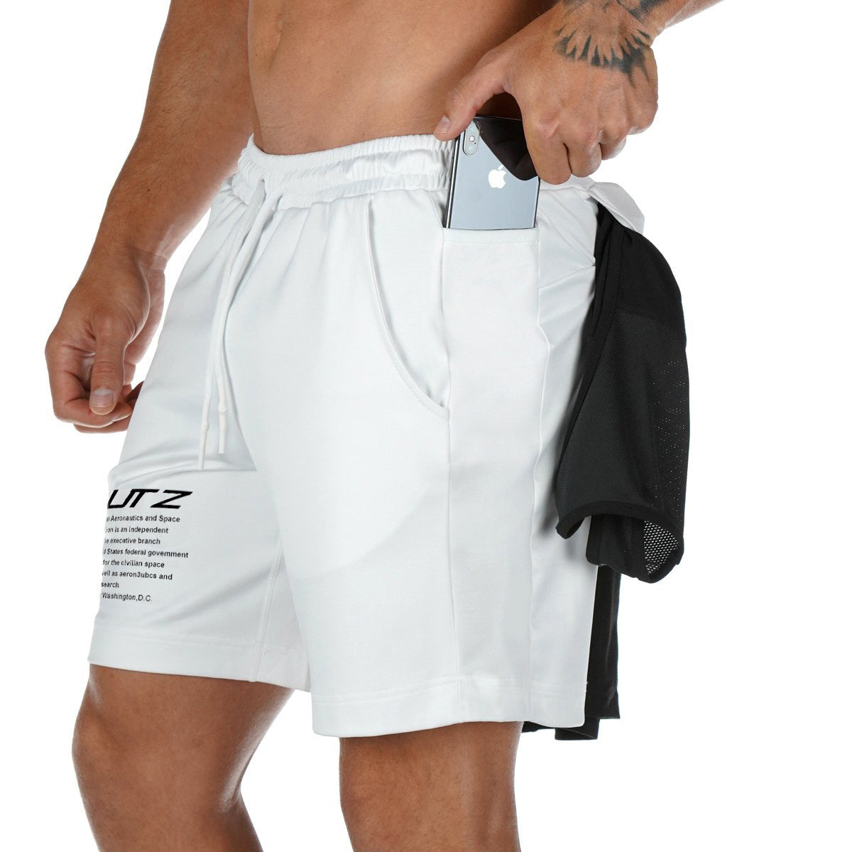 Entraînement musculaire Frères Fitness Short Fitness Sports Courir Respirant Slim Fit