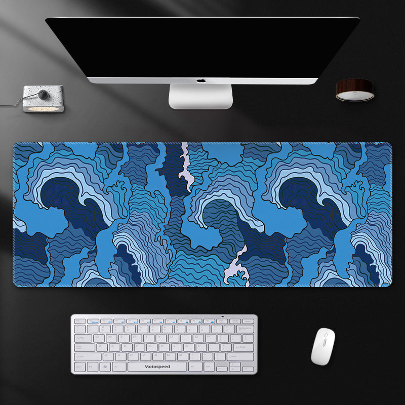 Noir Rouge Mouse Pad Xxl Noir Personnalité Mode Mouse Art Pad Notebook Ordinateur Pad Desk