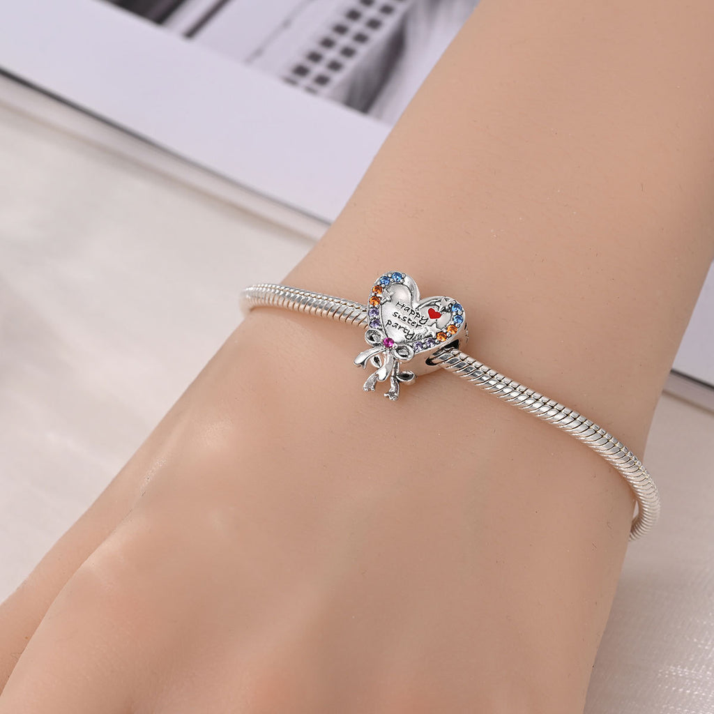 Bricolage Sœur Perle en forme de coeur Pendentif bijoux Accessoire