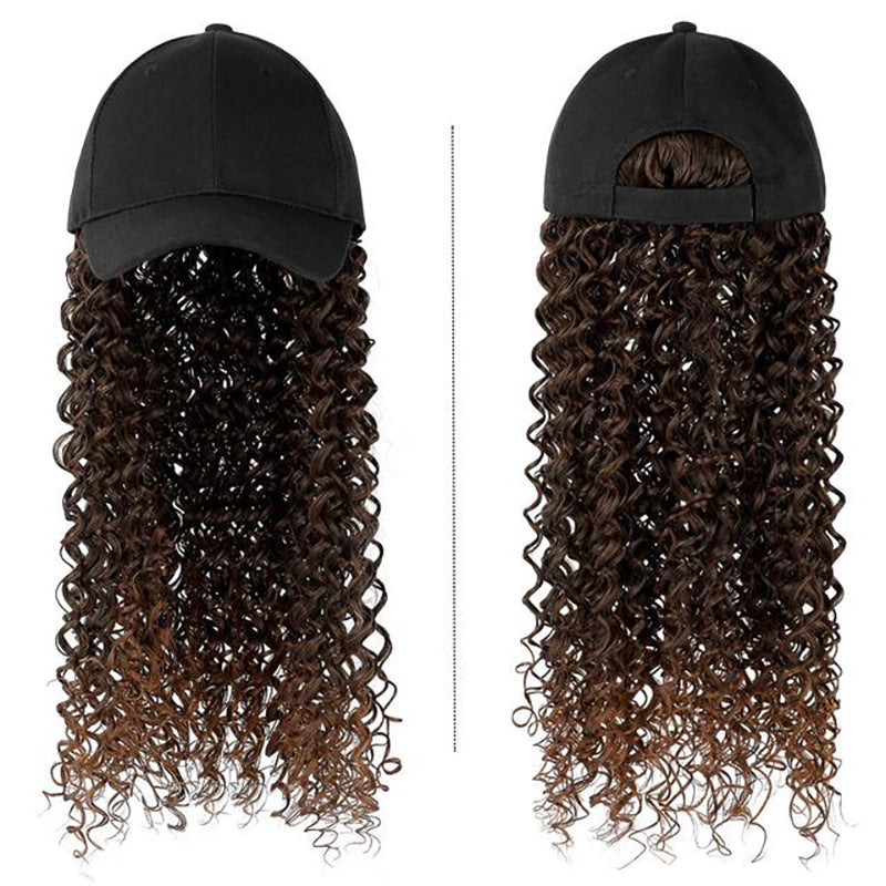 La mode des femmes Tête naturelle avec chapeau et perruque