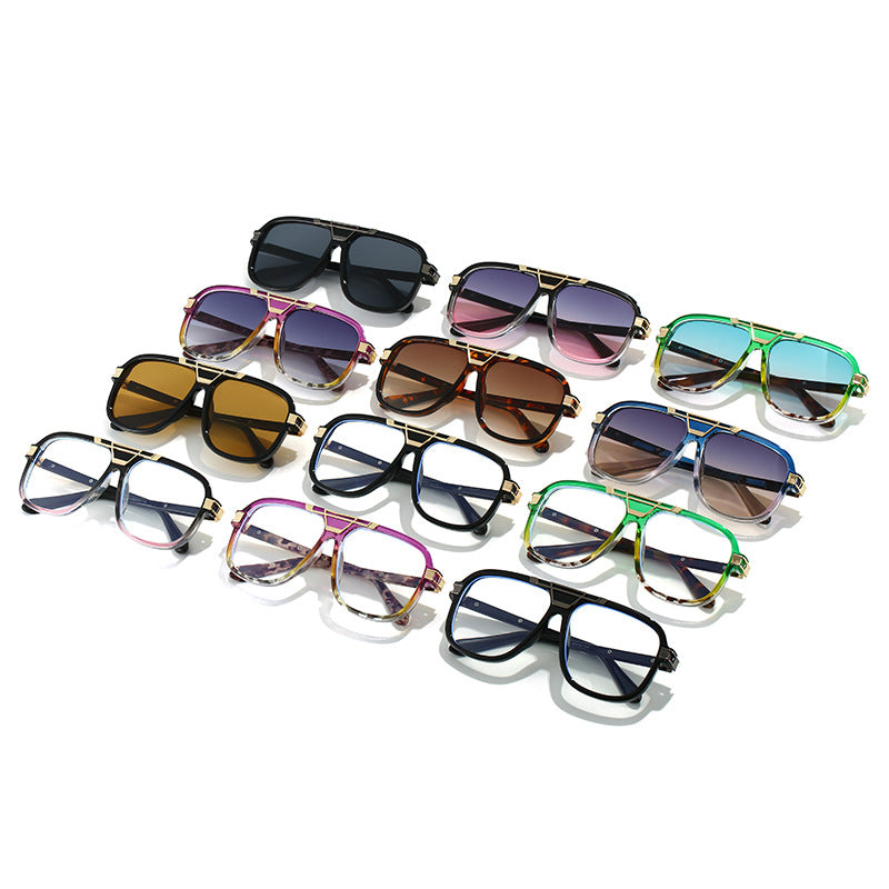 Lunettes de soleil à double faisceau stylé pour femmes