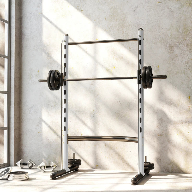 Rack de squat avec barre de traction et barre de Barbell réglable de banc presse multi-fonction poids L