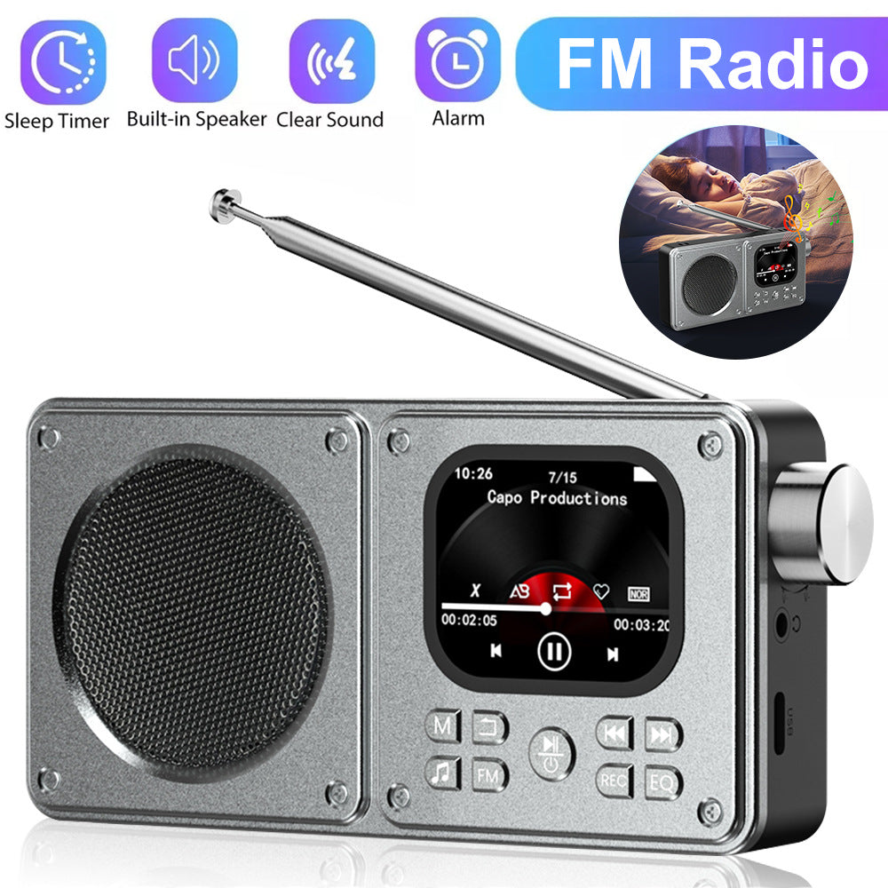 Professional MP3MP4 Radio Bluetooth Haut-parleur Portable Multimedia Player