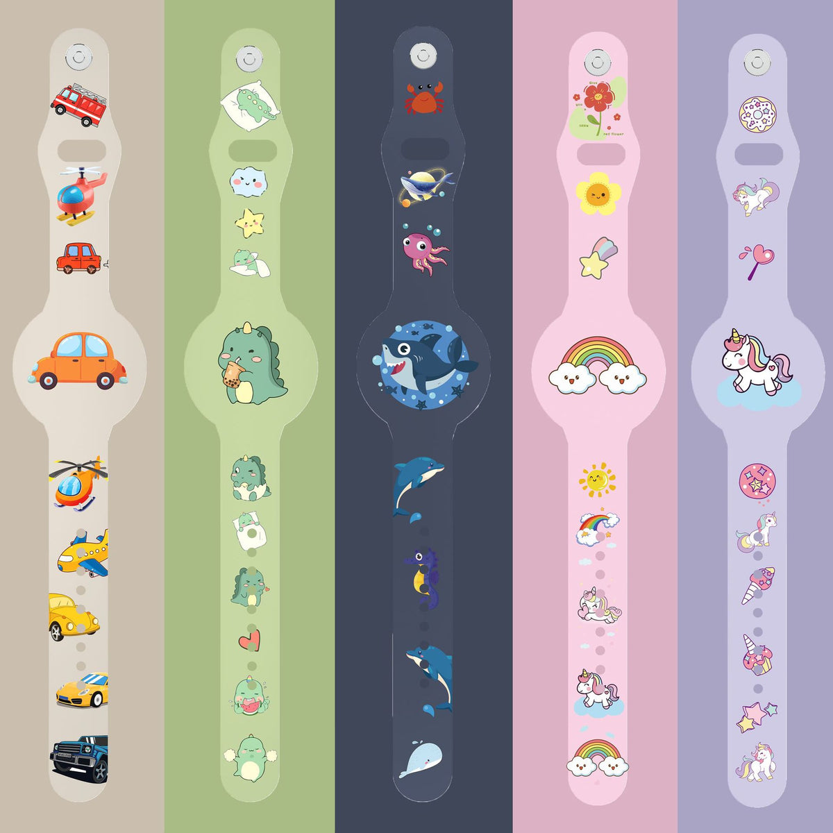 Bracelet de dessin animé Anti-loss Alarme Localisateur de périphérique Bracelet en silicone