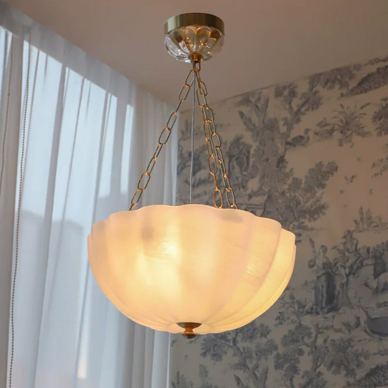 Minimalist blanc Marbre-modèle verre pendentif lumière