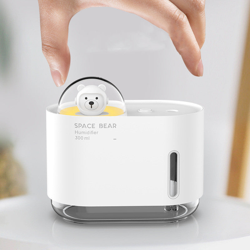 Humidificateur pour animaux mignons Spray compteur d'eau lumière de nuit Usb