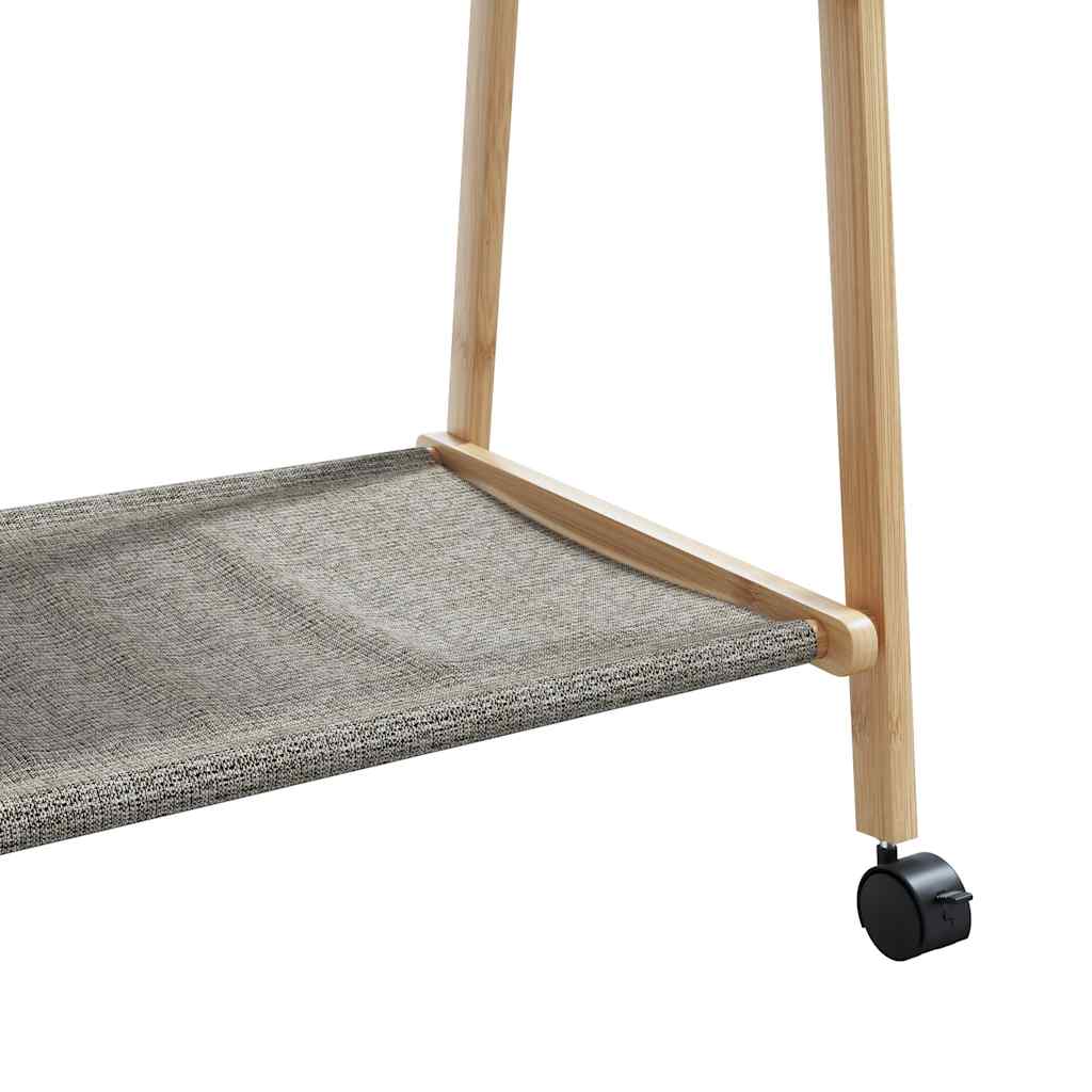 Sac de vêtements avec étagères et roues 96x45.5x155,5 cm