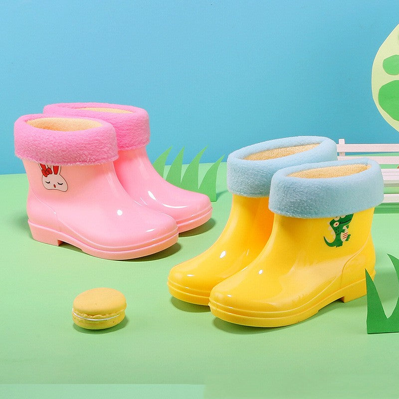Bottes de pluie Bunny Tube moyen pour enfants Non-dérapant