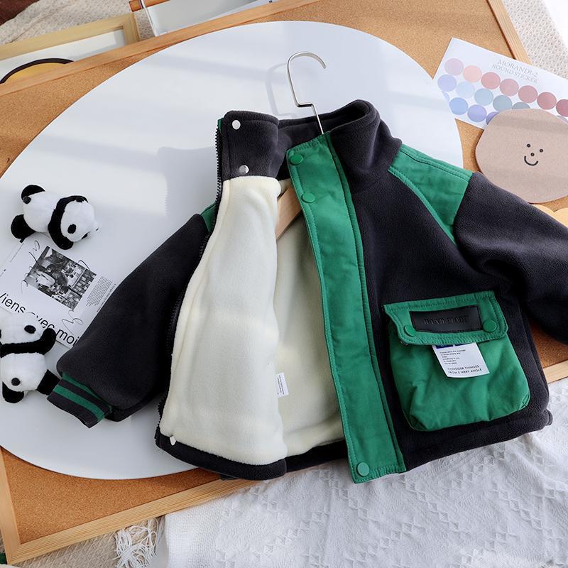 Pois polaires pour enfants et manteau épais