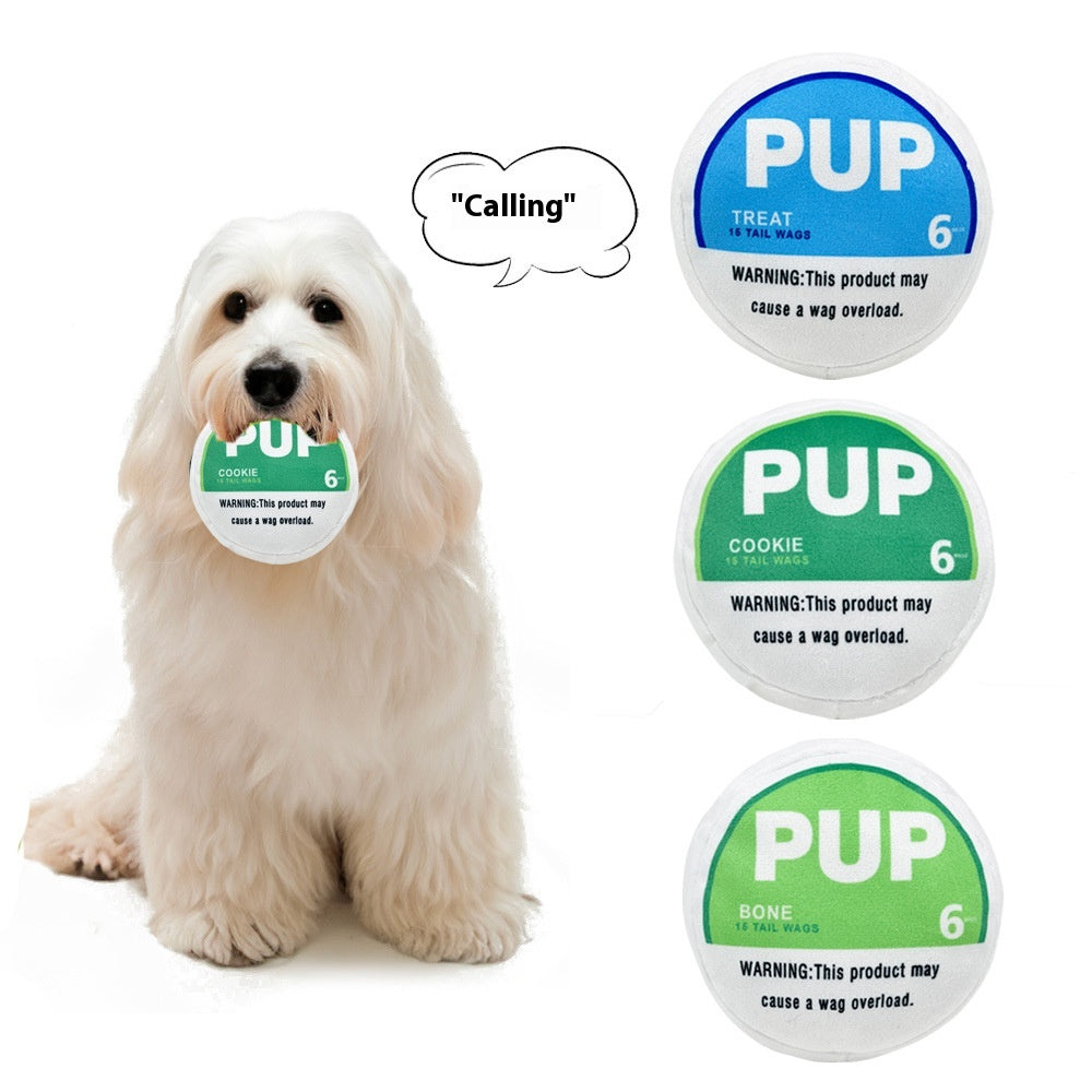 Chien Gnawing et Creaking Soulagent le jouet en peluche