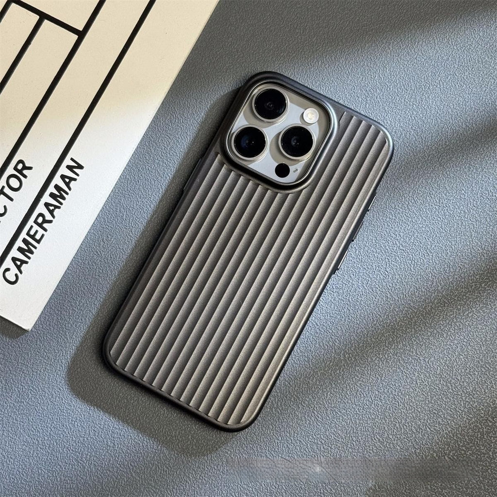 Corrugated Matte Electroplating Téléphone portable Shell Grosted Hard Shell