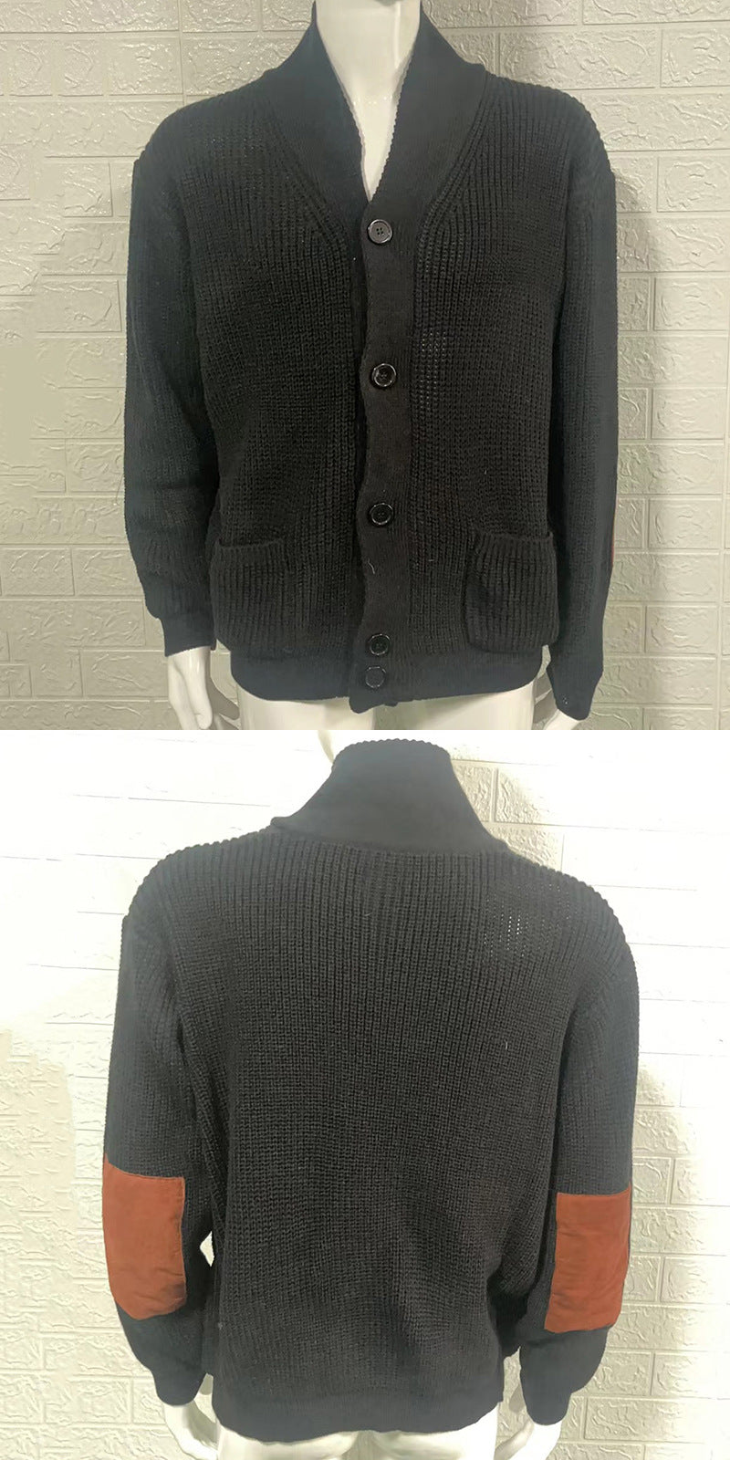 Chandails à effet suède fashionnable pour hommes