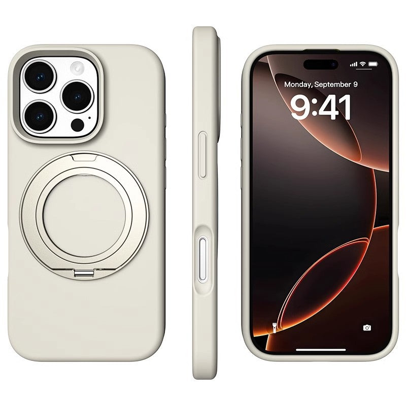 Boîtier de téléphone rotatif magnétique en silicone liquide