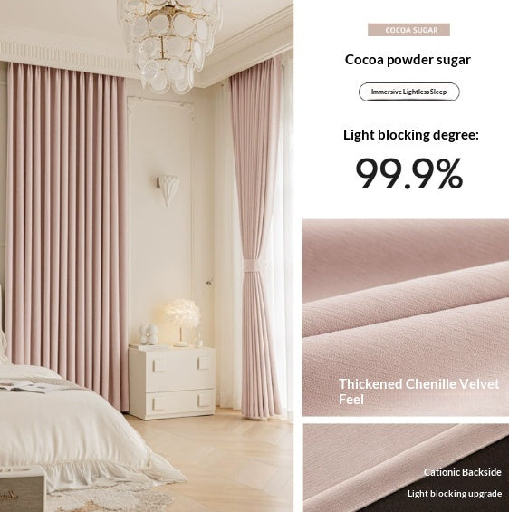 Master Blinds Rideaux Chenille French-Style Luxe-Looking Home Décor Light Luxury Modern A