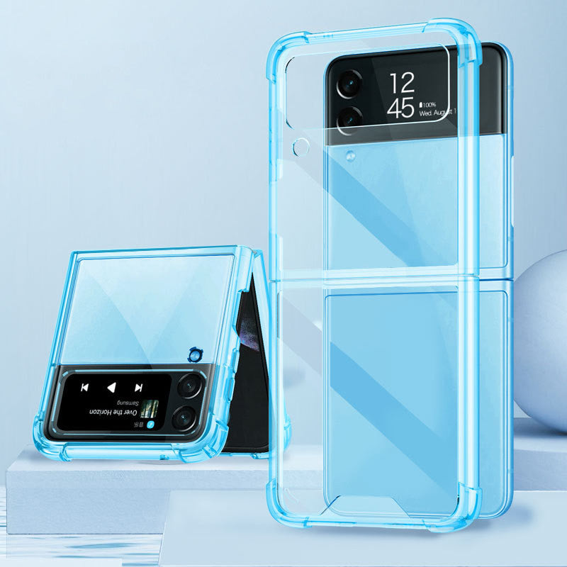 Étui de téléphone mobile à quatre cornes transparent ultra-mince