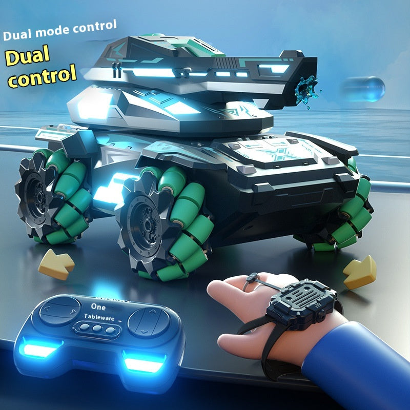 Armured Stunt Water Bomb Tank Children Toy Remote Control Car