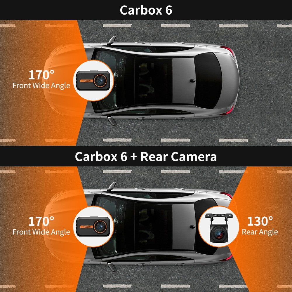 Dash Cam avant et arrière caméra de voiture double Dashcam 1080P FHD