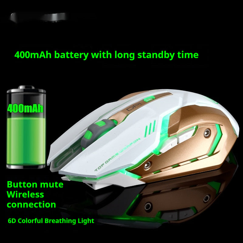 FENGHUO LANG Gaming sans fil Souris de charge silencieuse