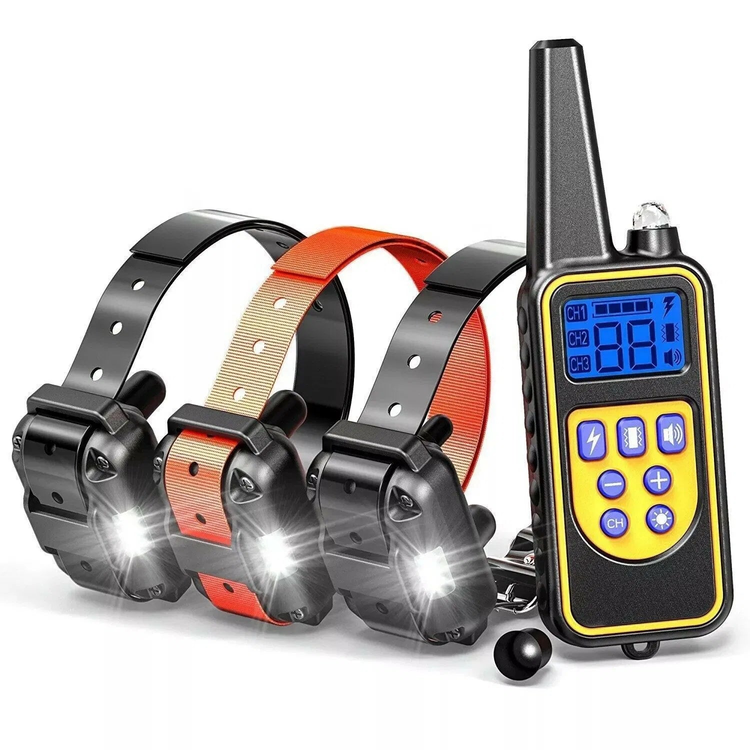 3000 FT Dog Training US Collier Rechargeable Remote Shock PET Waterproof Trainer